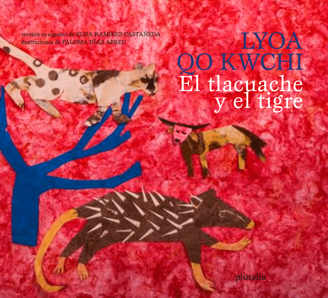 Portada de El tlacuache y el tigre cuento chatino